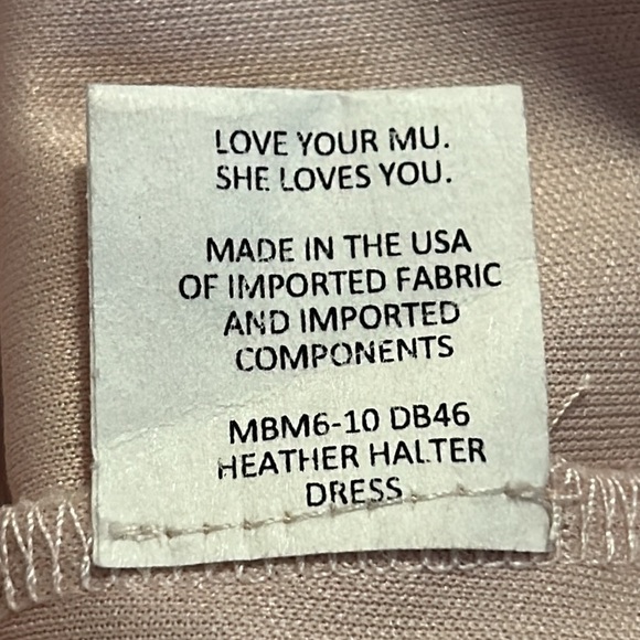 Show Me Your MuMu Heather Halter Dress in Dusty Blush Bridesmaid Size Large - Picture 9 of 12